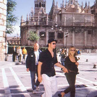 Jennifer y Brad en EspaÃ±a