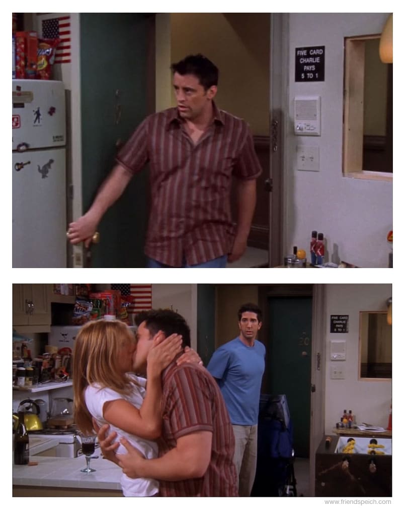 Error Friends episodio El de después del beso de Joey y Rachel