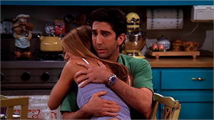 En el que Ross abraza a Rachel