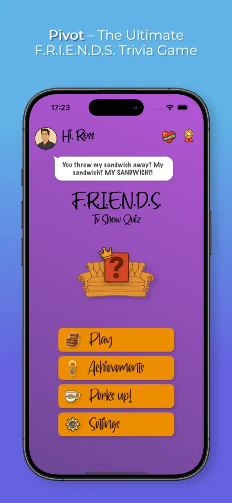 Captura de Friends Quizz en iPhone