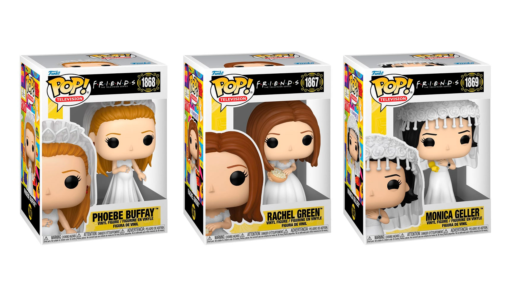 Funko anuncia tres nuevas figuras de Friends: ¡Las chicas vestidas de novia!